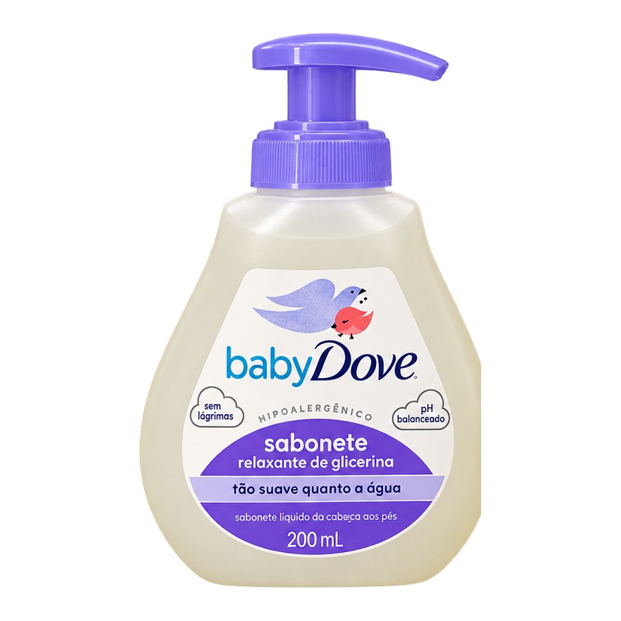 Sabonete Líquido BabyDove Relaxante de Glicerina