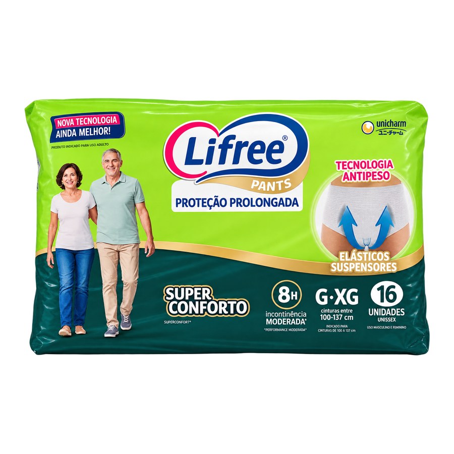 Fralda Lifree Pants Proteção Prolongada